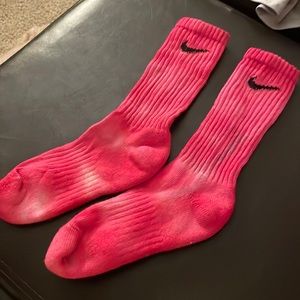 Pink Tye Dye Nike Mid Calf’s!
